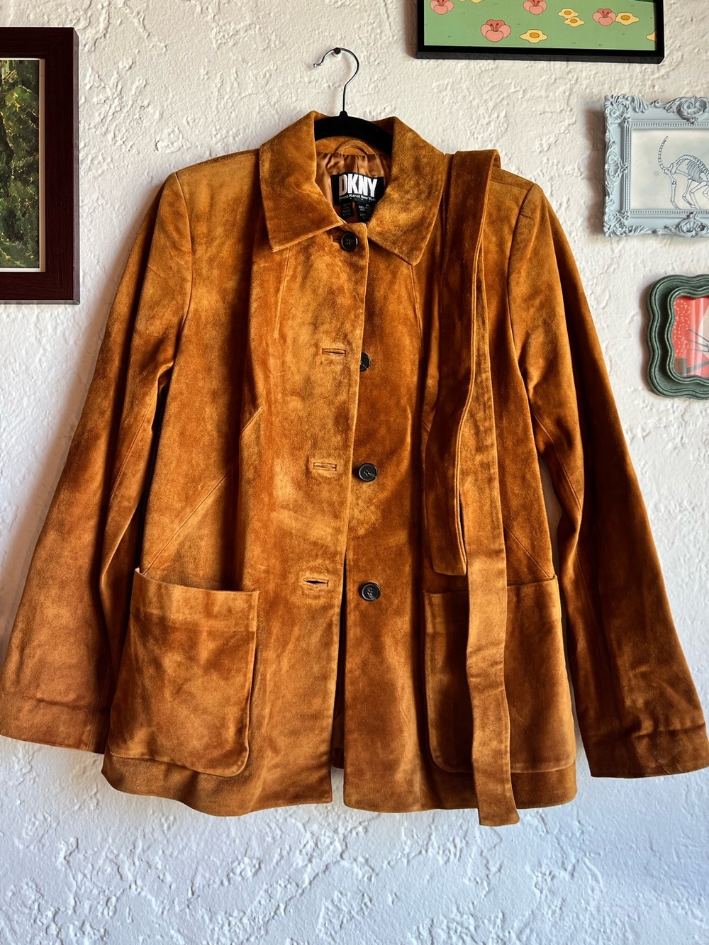 Vintage DKNY suede jacket